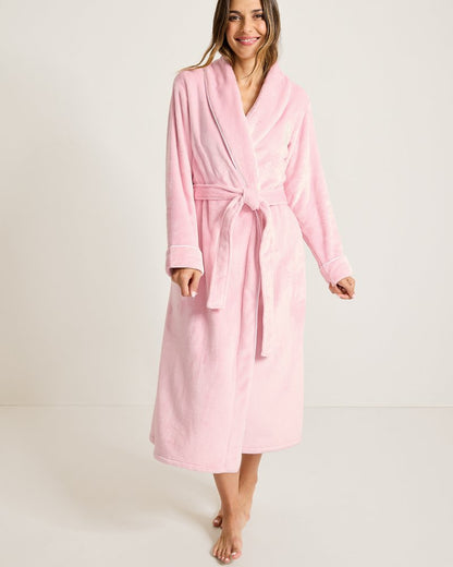 Long Plush Robe Pale Pink | Tommy Bahama Great Value - Long Plush Robe