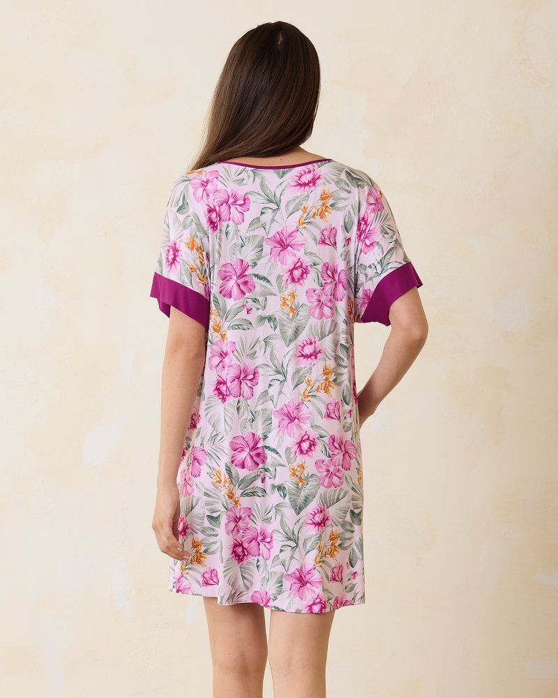 Jersey Short-Sleeve Sleep Caftan Blushing | Tommy Bahama Latest - Jersey Short-Sleeve Sleep Caftan