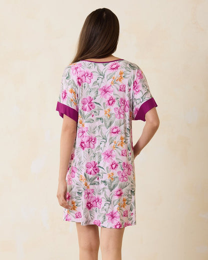 Jersey Short-Sleeve Sleep Caftan Blushing | Tommy Bahama Latest - Jersey Short-Sleeve Sleep Caftan