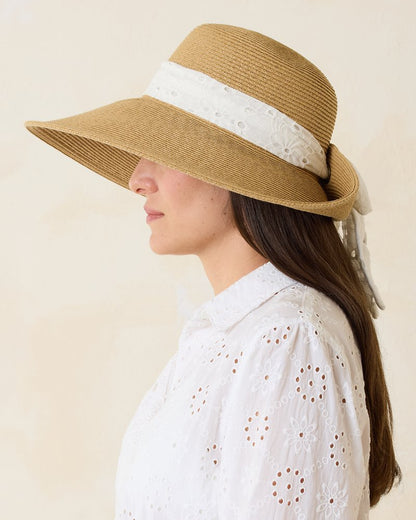 Ultra-Braid Bow Sun Hat White | Tommy Bahama Trending - Ultra-Braid Bow Sun Hat