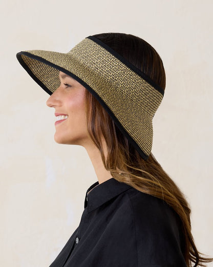 Packable Ultra-Braid Visor Black Multi | Tommy Bahama Top Pick - Packable Ultra-Braid Visor