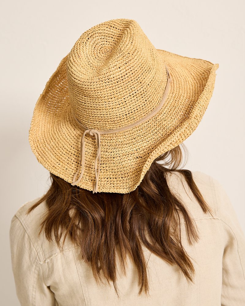 Zahara Raffia Cowboy Hat Natural/Gold | Tommy Bahama Premium - Zahara Raffia Cowboy Hat